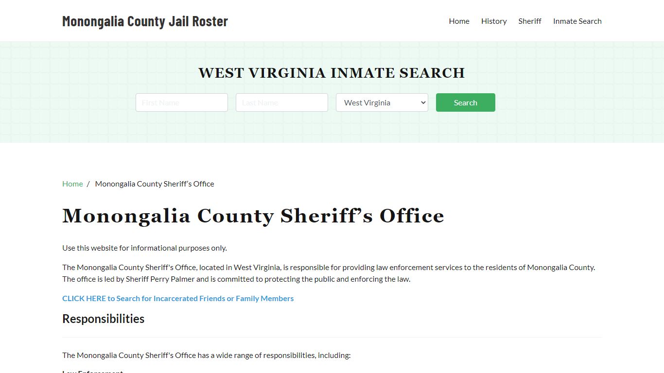 Monongalia County Sheriff Office, WV, Arrest Warrants Search